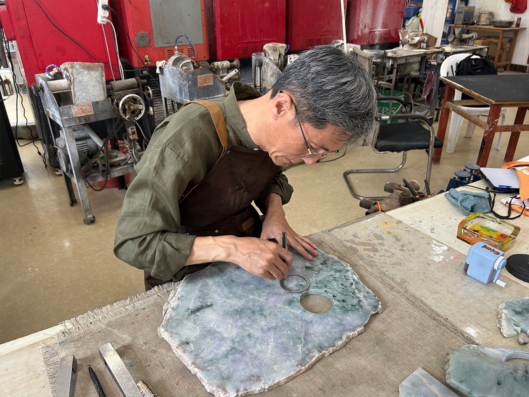 翡翠手鐲加工
